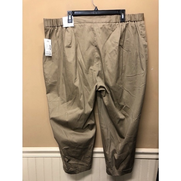 Catherine's Pants Size 24W Beige Secret Slimmer Capri's Plus Size NWT - Picture 2 of 5